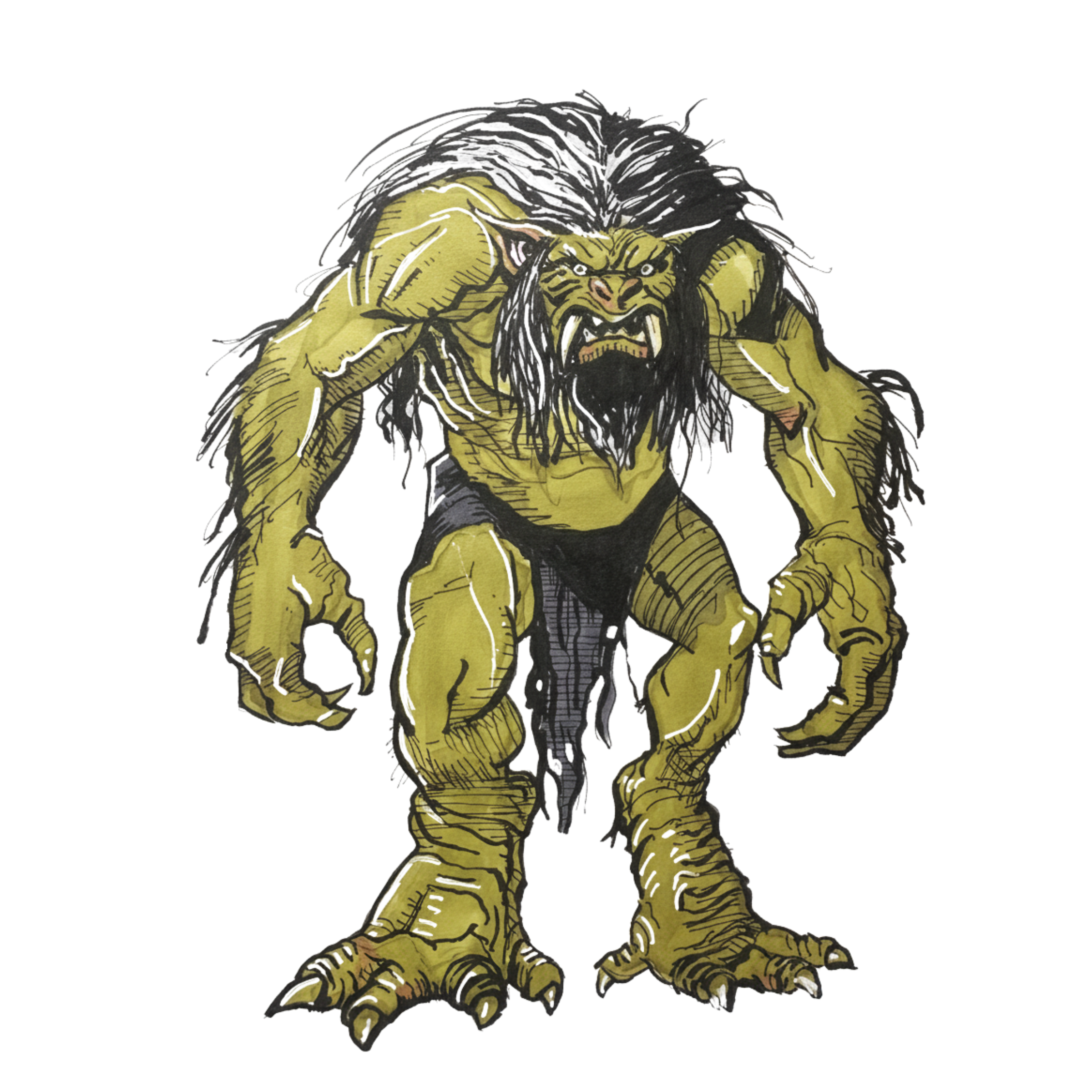 Skratch the Troll Illustration